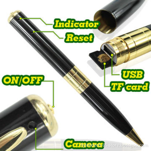 Pen/Hidden Pen Recorder, 1,280 x 960 Pixels Resolution, Motion Detection and Audio/Video